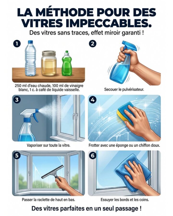 Techniques pour vitres impeccables