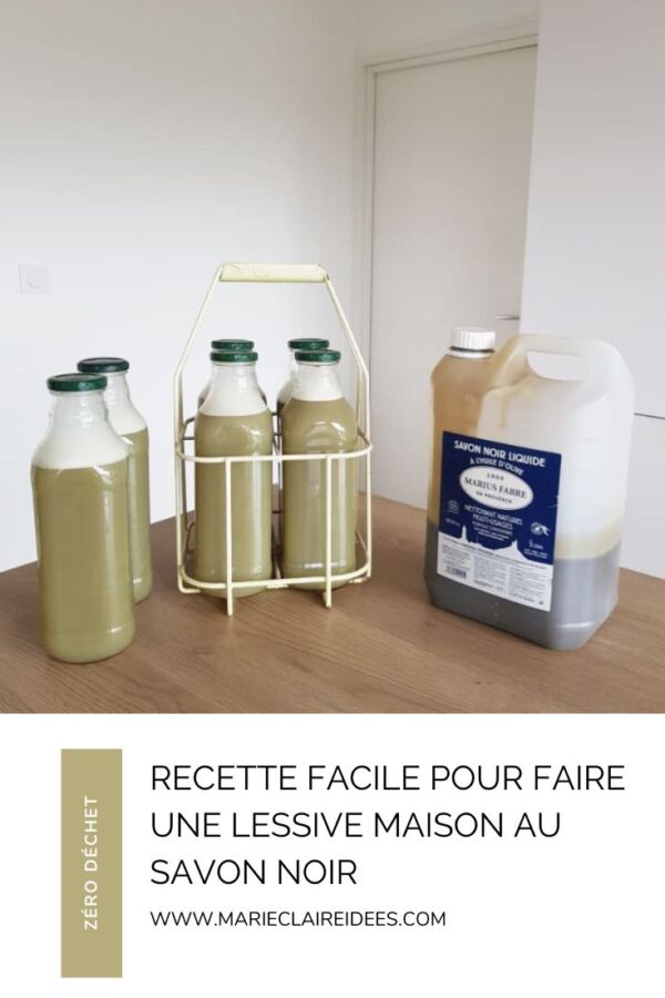 Recette lessive savon noir