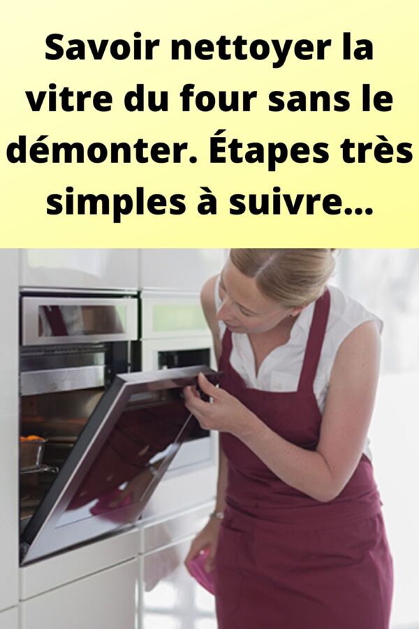 Nettoyage vitre du four